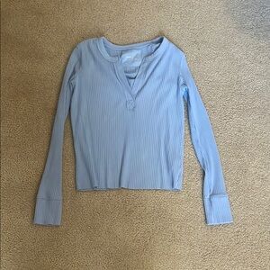 Light Blue Long Sleeve Top